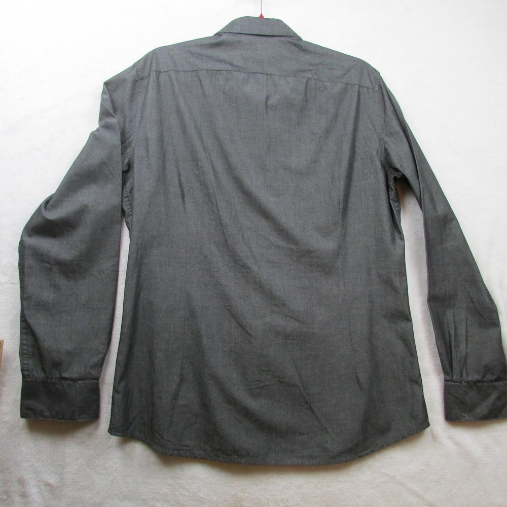 Kenneth Cole Reaction Shirt Mens Medium Super Slim Fit Button Down Long Sleeve